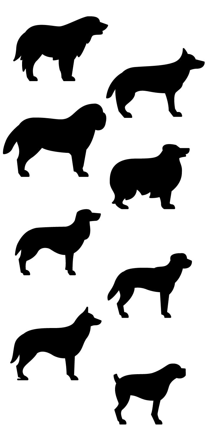 犬のシルエットの無料イラスト イラストレーター素材 Ai Eps 商用可能